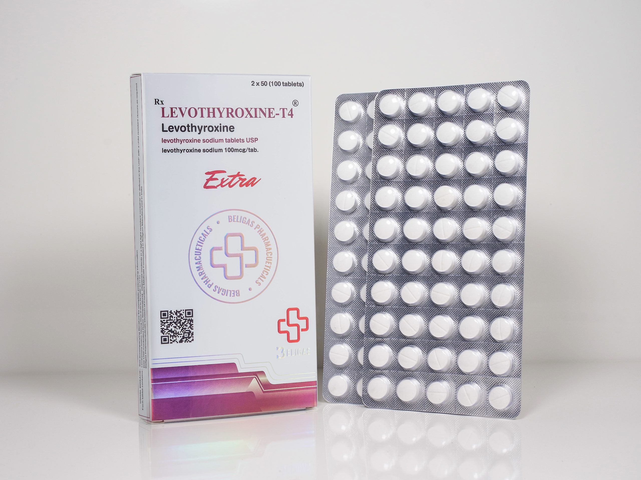 LEVOTHYROXINE-T4-100mcg-table-scaled-1.jpg Levothyroxine Sodium - T4® 100mcg (100Tabs)